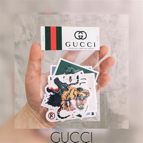 supreme gucci sticker|gucci stickers for women.